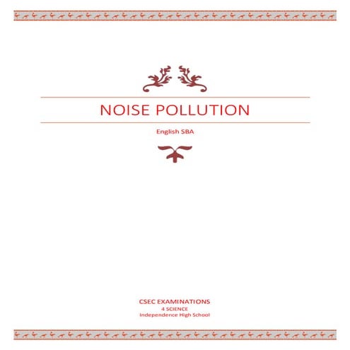 English SBA Sample *Teacher Approved*