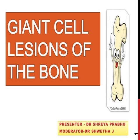Giant cell lesions of bone