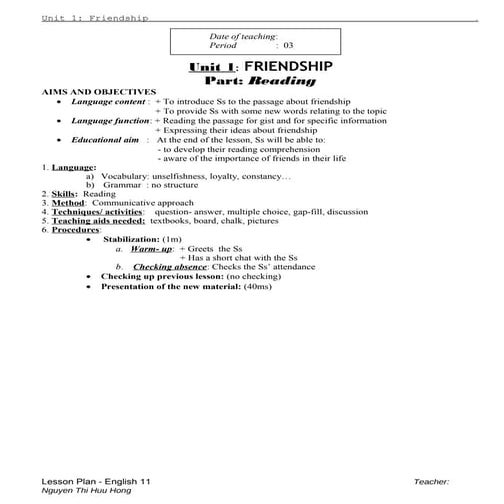 Lesson Plan on Identifying Author's Purpose | DOCX