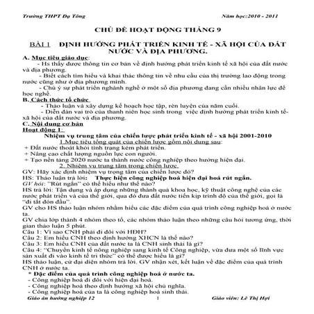 Giao an hoat dong huong nghiep 12