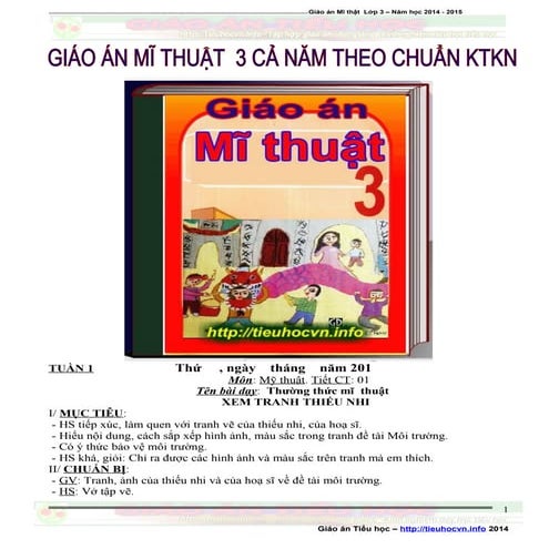 Giao an mi thuat 3 co hinh minh hoa