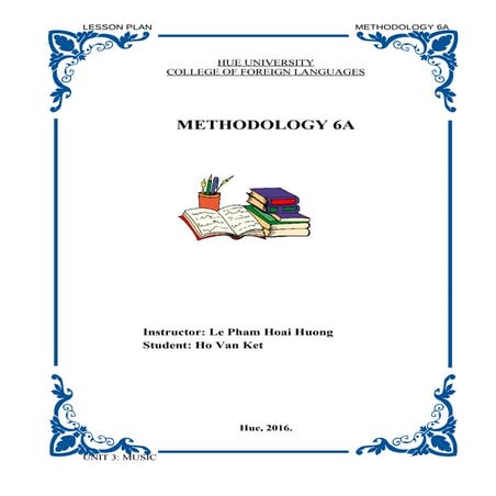 Lesson plan in high school