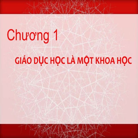 Giao duc học là một khoa học