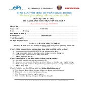 đề Giao lưu tìm hiểu an toàn giao thông cho học sinh lớp 5 năm học 2021 2022