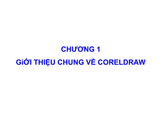 Giao trinh bai giang Corel-CDSP TW TP.HCM.ppt