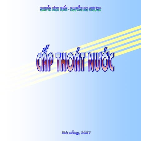 Giao trinh cap thoat nuoc nguyen dinh huan