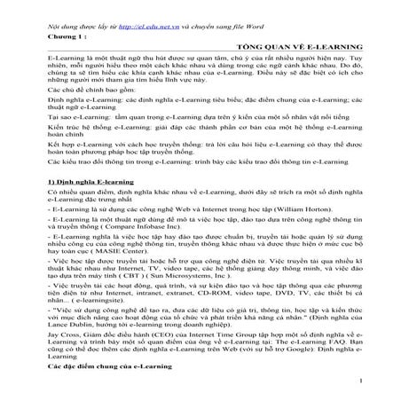 Giao trinh e-learning