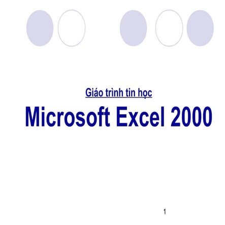 Giao trinh excel