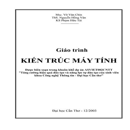 Giao trinh kien truc may tinh