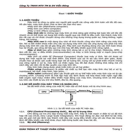 Giao trinh phan cung 