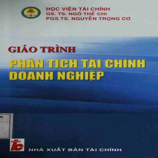 Giao trinh phan tich tai chinh doanh nghiep 1
