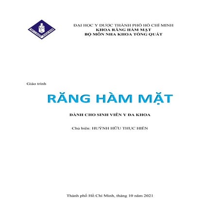 GIÁO TRÌNH RĂNG HÀM MẶT YDS BM NHA KHOA TỔNG QUÁT.pdf