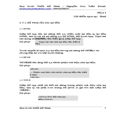 Giao Trinh Thiet Ke Web