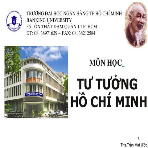 Giáo trình tư tưởng hồ chí minh  đại học ngân hàng tp. hcm