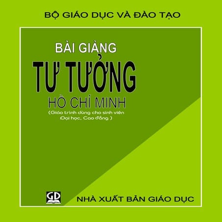 Giáo trình tư tưởng hcm  bộ giáo dục và đào tạo, lần 10