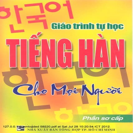 Giao trinh tu hoc tieng han cho moi nguoi phan so cap - le hoang phuong & nho...