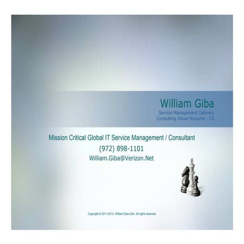William Giba Digital Resume/CV 
