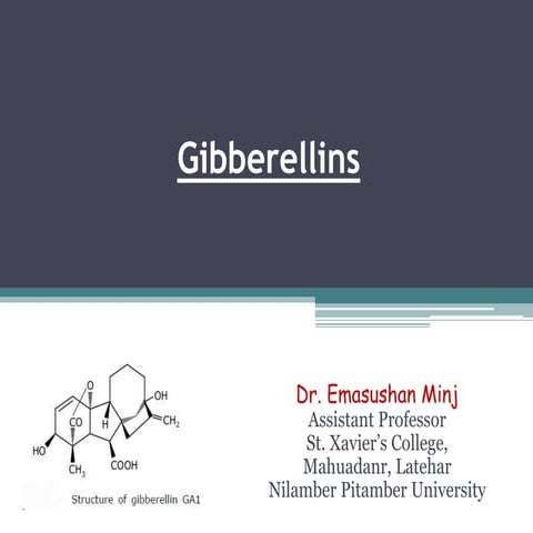 Plant hormone (Part-2)- Gibberellins