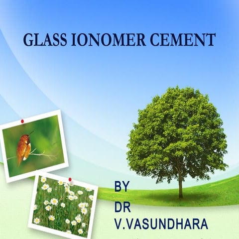 GLASS INOMER CEMENT GIC
