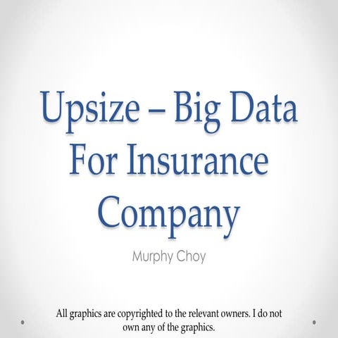 General Insurance Conference 2014: Big Data for Insurance Companies