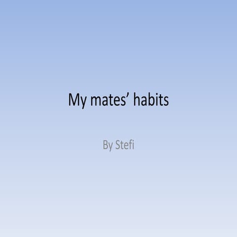 Gica's habits by stefy