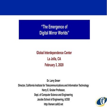 The Emergence of Digital Mirror Worlds