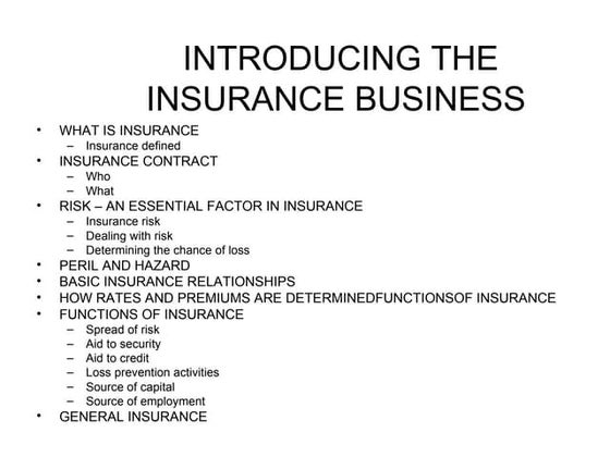 P&C insurance basics v2 | PPT