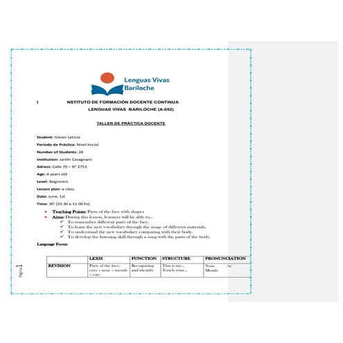Gieser leticia lessonplan_class5 kinder_passed &amp; corrected