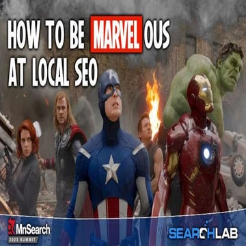 How to be MARVELous at Local SEO