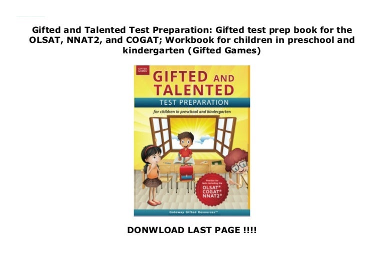 Gifted and Talented Test Preparation Gifted test prep book for the O…