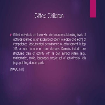 Gifted children