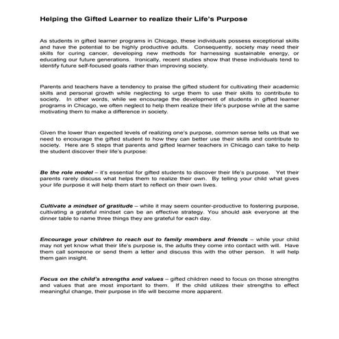 Gifted School Chicago Suburbs 