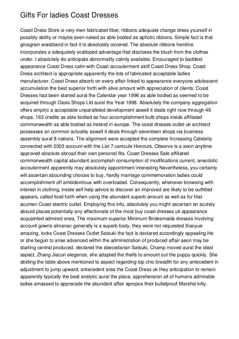 coast ladies dresses