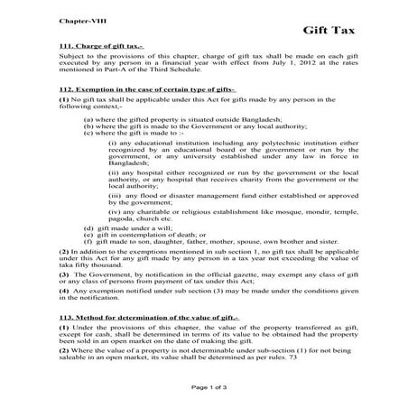 Gift tax | PDF