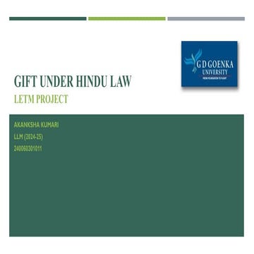 Muslim Personal Law Short Study Notes (LLB Part 2) | PDF