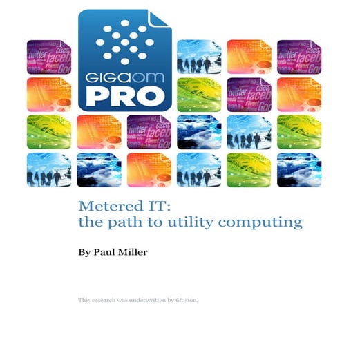 Metered IT - The Path to Utility Computing