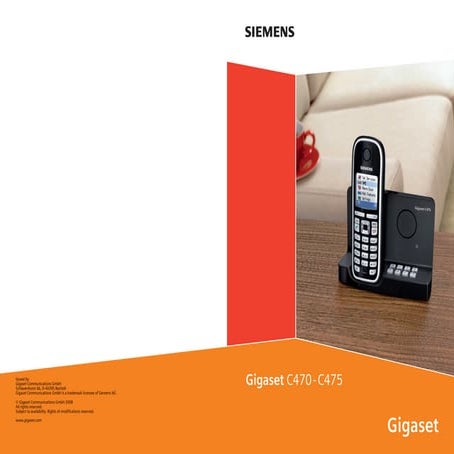 Gigaset c470 c475 user guide