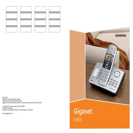 Kabelloses Telefon Siemens Gigaset C47H (Usato) a per CHF 5 - con