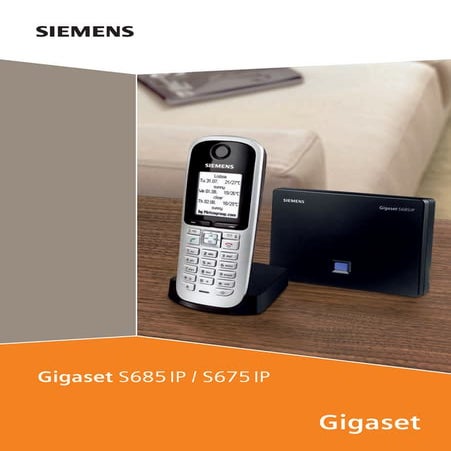 Gigaset s675 ip s685ip telephone user guide