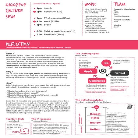 Culture Design activities