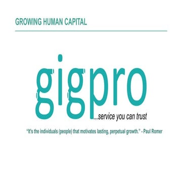 Gigpro Pitch Deck