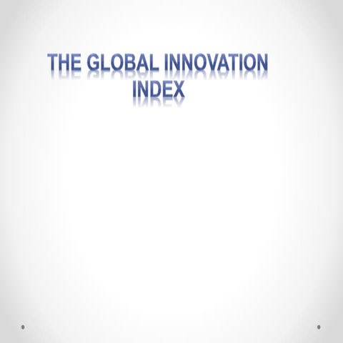 global innovation index