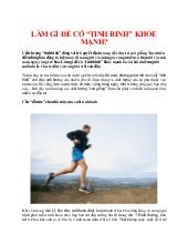 Giải Pháp Chữa Tinh Trùng Yếu An Toàn