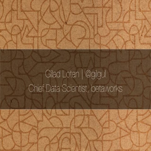 Gilad Lotan, News Xchange 2014, Algorithmic Power