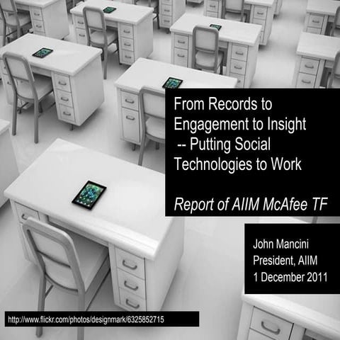 Moving from Records to Engagement to Insight