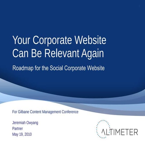 Making your Corporate Website Relevant