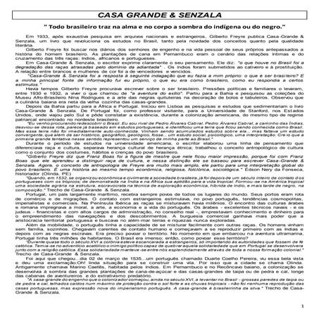 Gilberto Freyre Casa Grande & Senzala