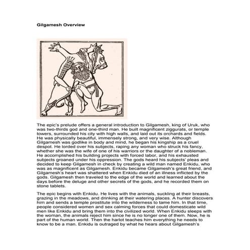 Gilgamesh Overview