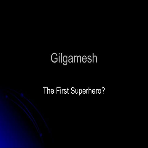 Gilgamesh revised