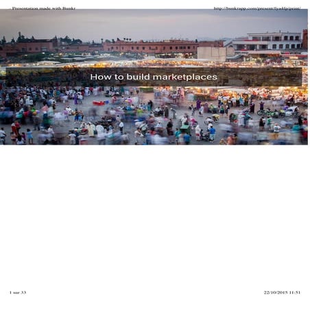 "How to start a marketplace?" by Gilles Barbier, Partner at TheFamily